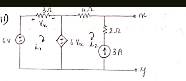 Solve using thevenin's theorem