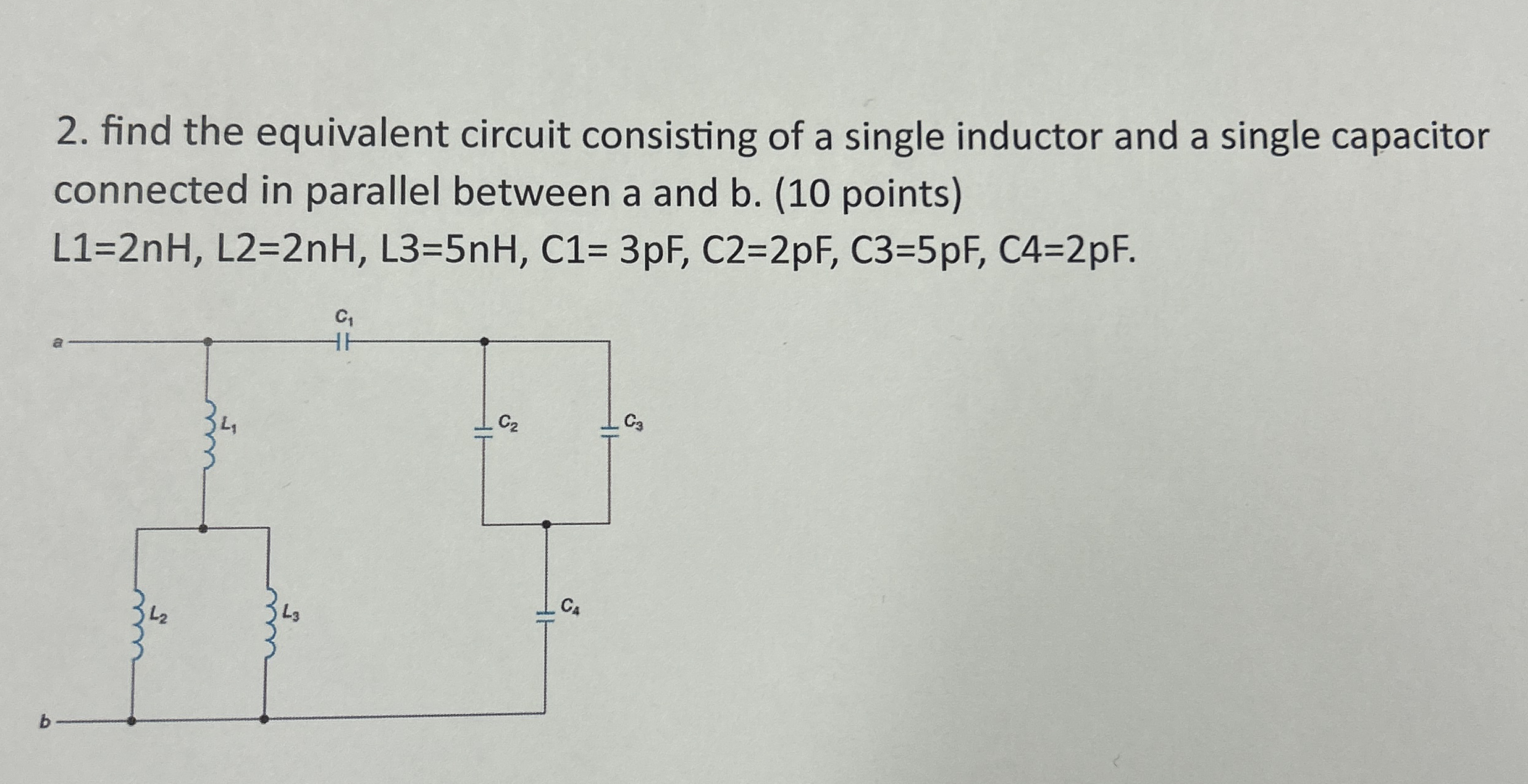 The current through an inductor with inductance