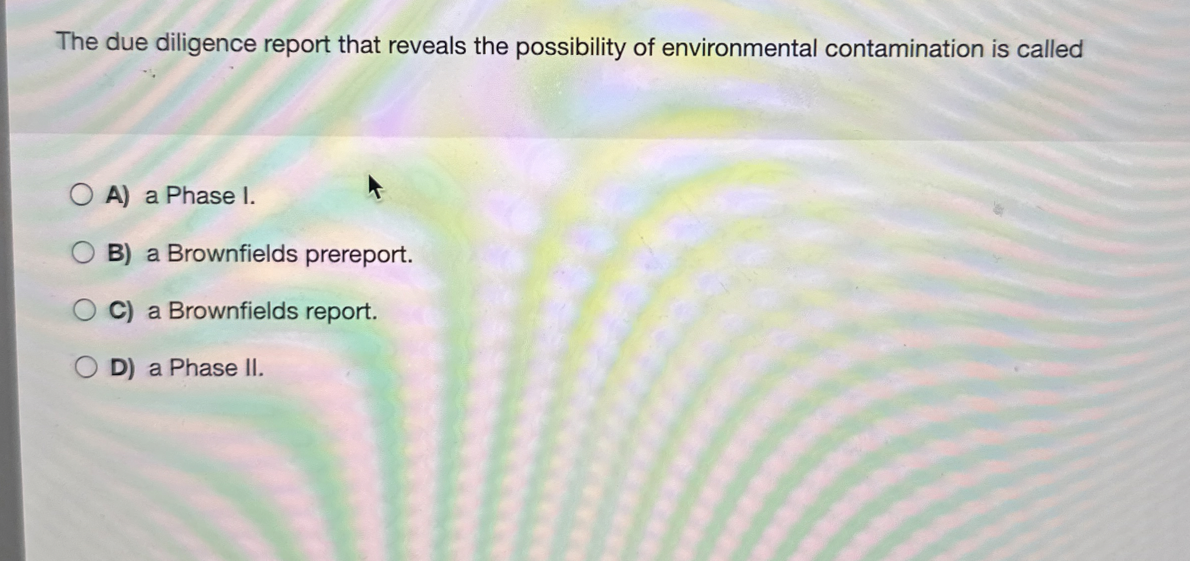 The due diligence report that reveals the