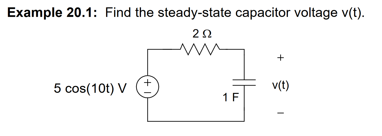 Example 2 0 . 1 : Find the steady - state
