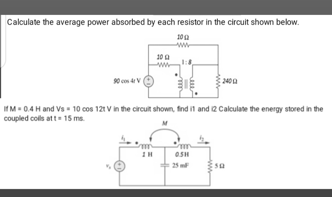 3 . Calculate the average power absorbed by each