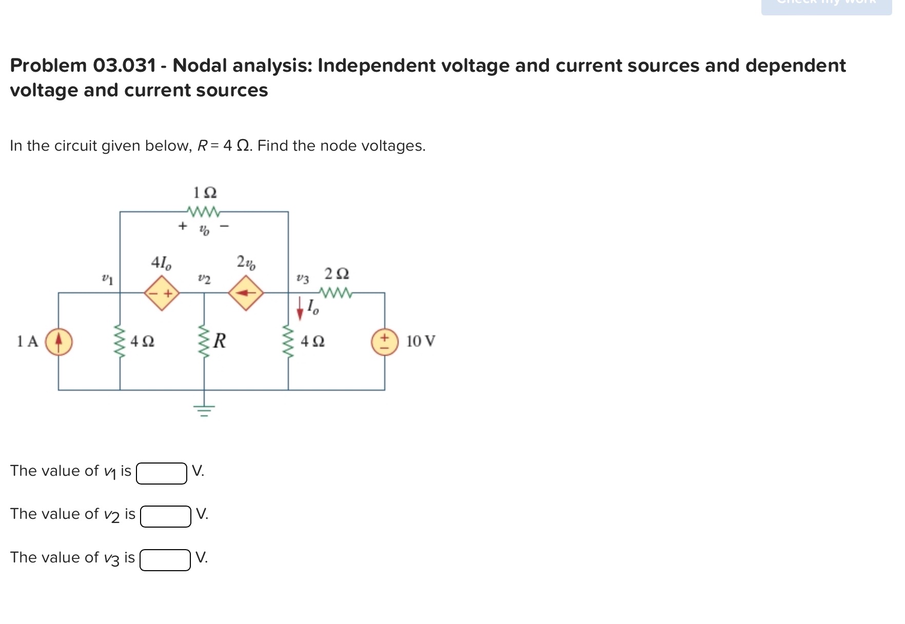 Problem 0 3 . 0 3 1 - Nodal analysis: Independent