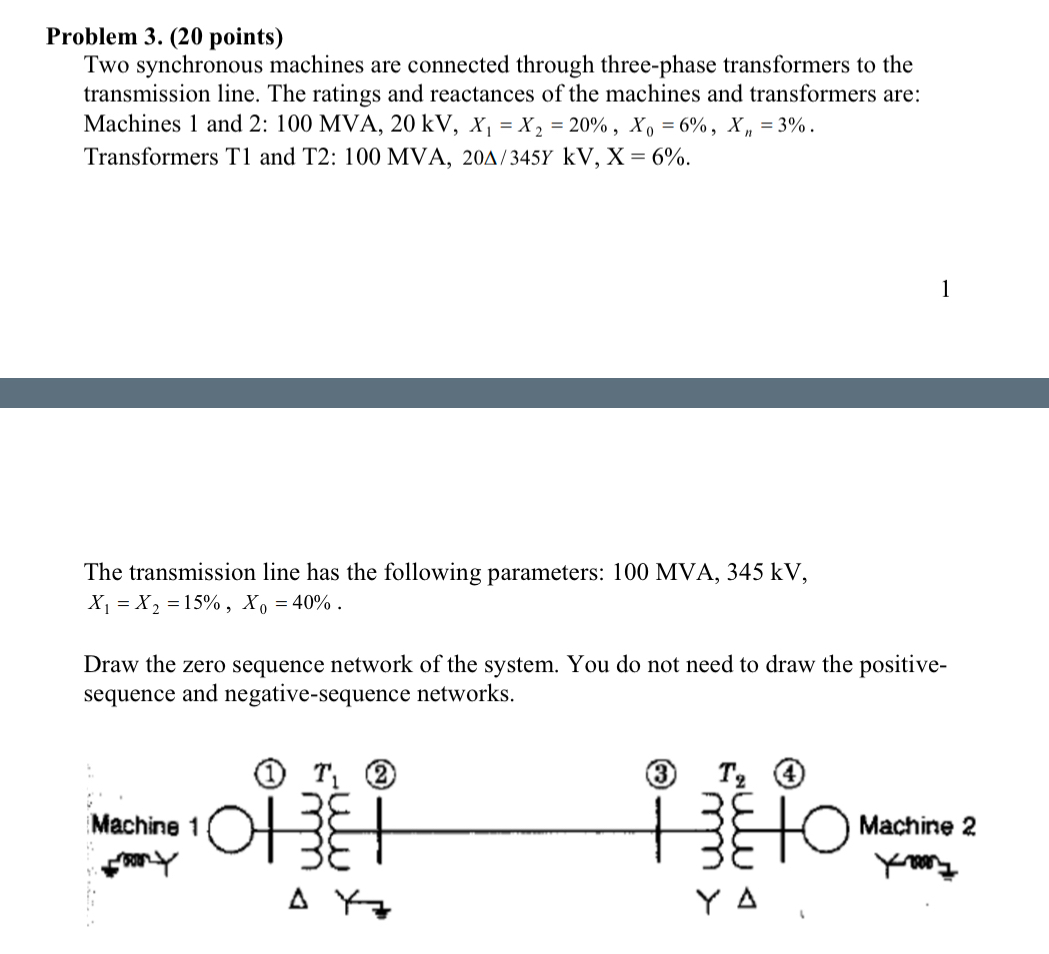 Problem 3 . ( 2 0 points ) Two synchronous
