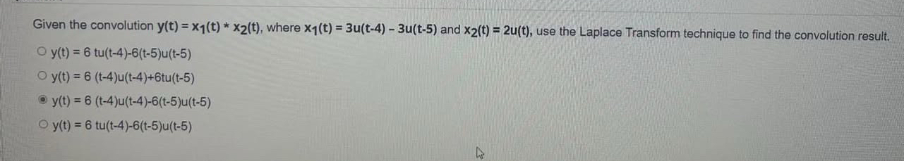 Given the convolution y ( t ) = x 1 ( t ) * * x 2
