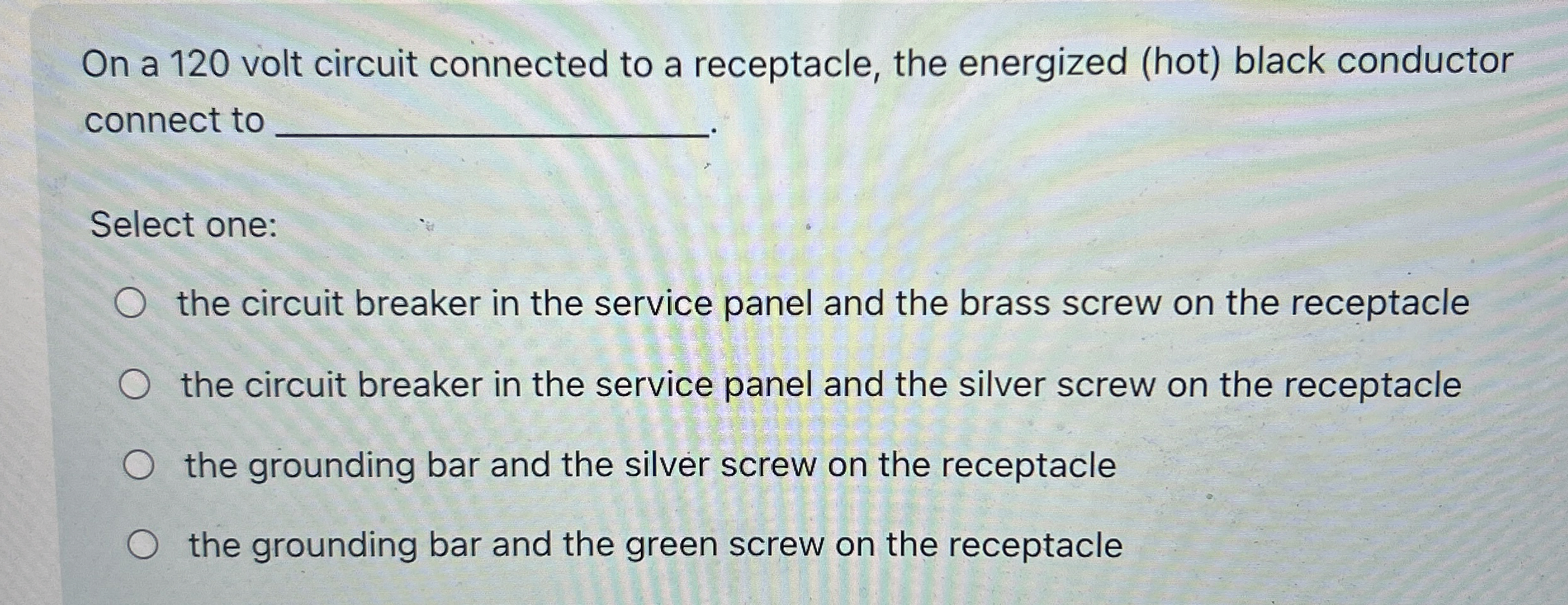 On a 1 2 0 volt circuit connected to a