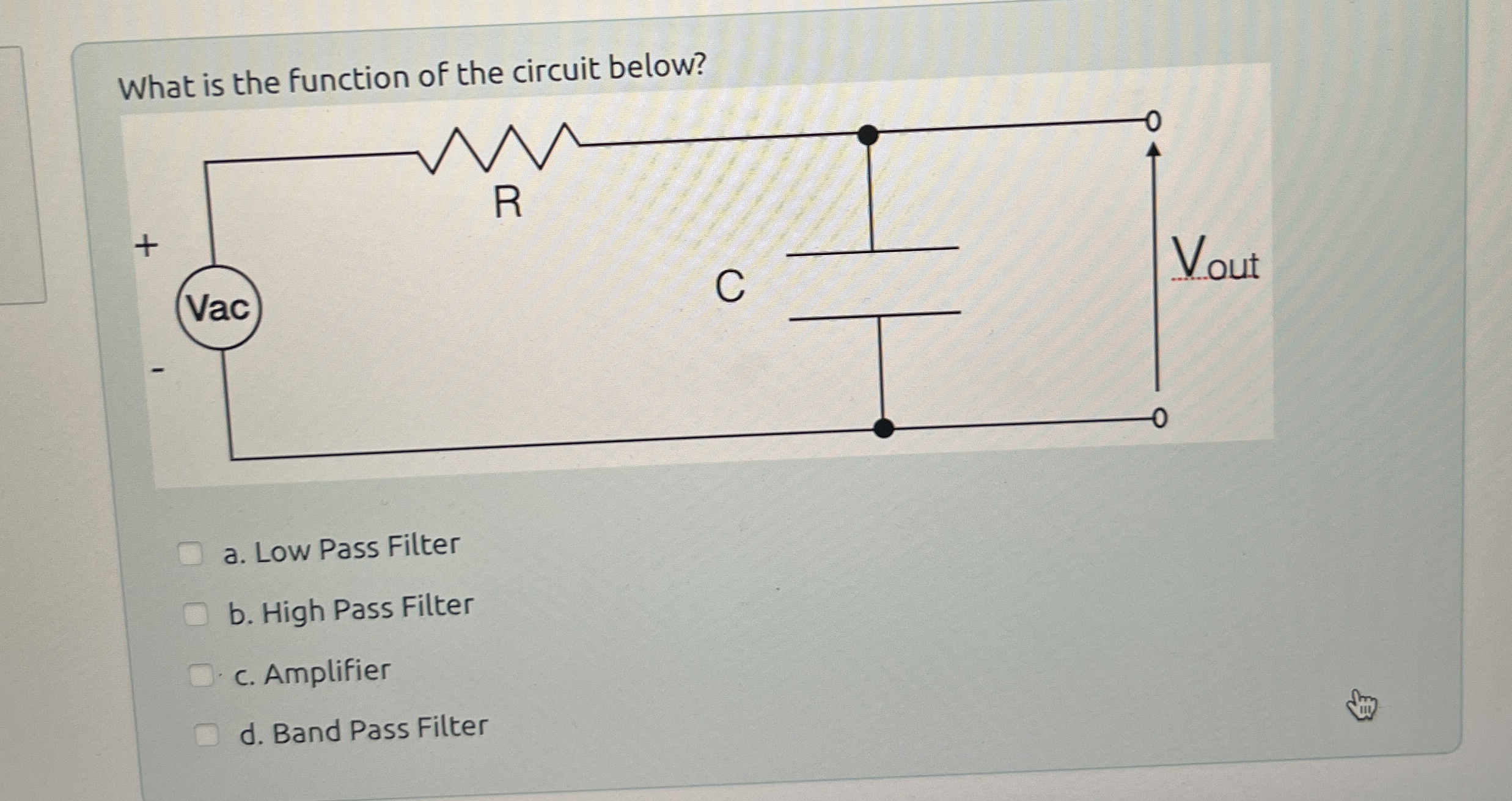 What ic the function of the circuit below? a .