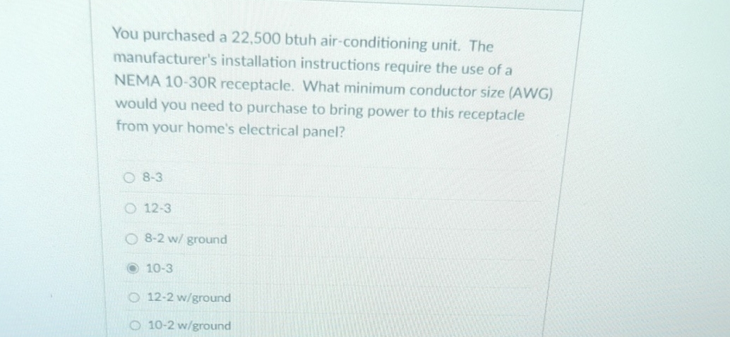 You purchased a 2 2 , 5 0 0 btuh air -