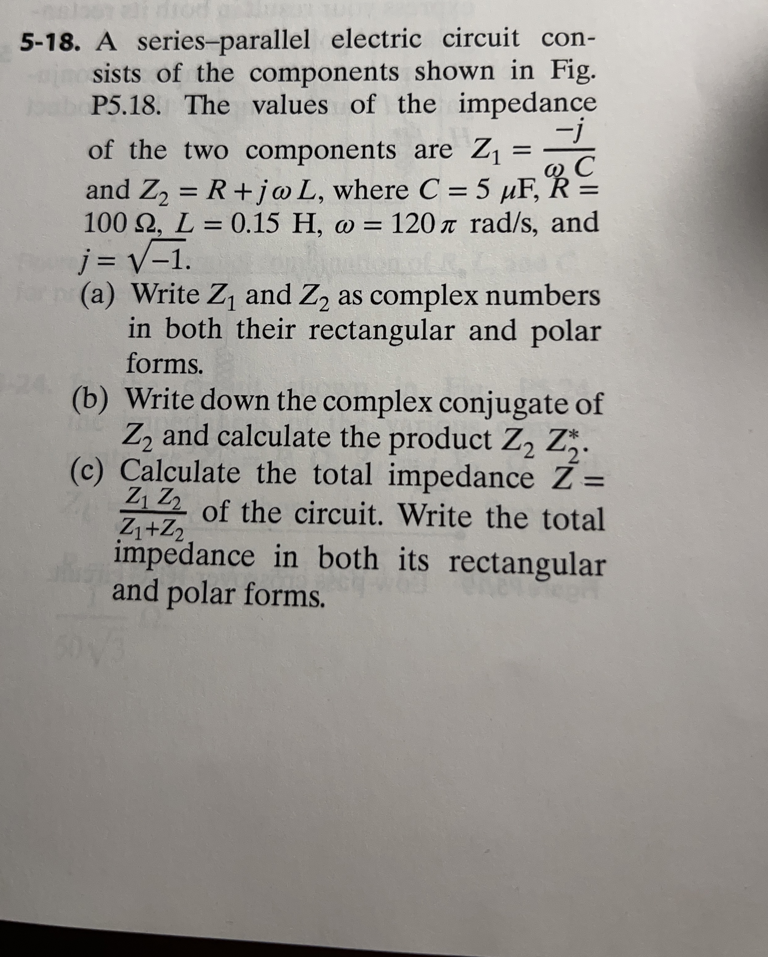 5 - 1 8 . A series - parallel electric circuit