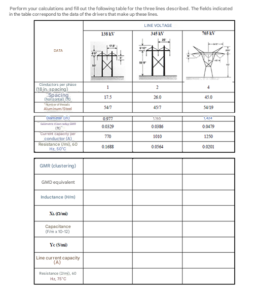 Perform your calculations and fill out the