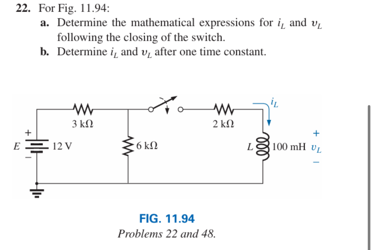 For Fig. 1 1 . 9 4 : a . Determine the