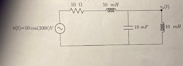 Use Nodal analysis to find vc ( t ) .