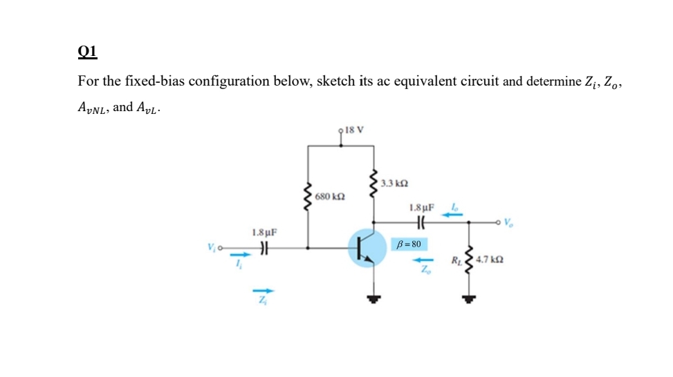 0 1 For the fixed - bias configuration below,