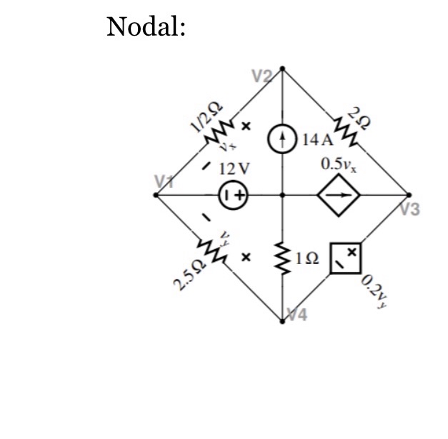 Please solving using nodal, please show all work