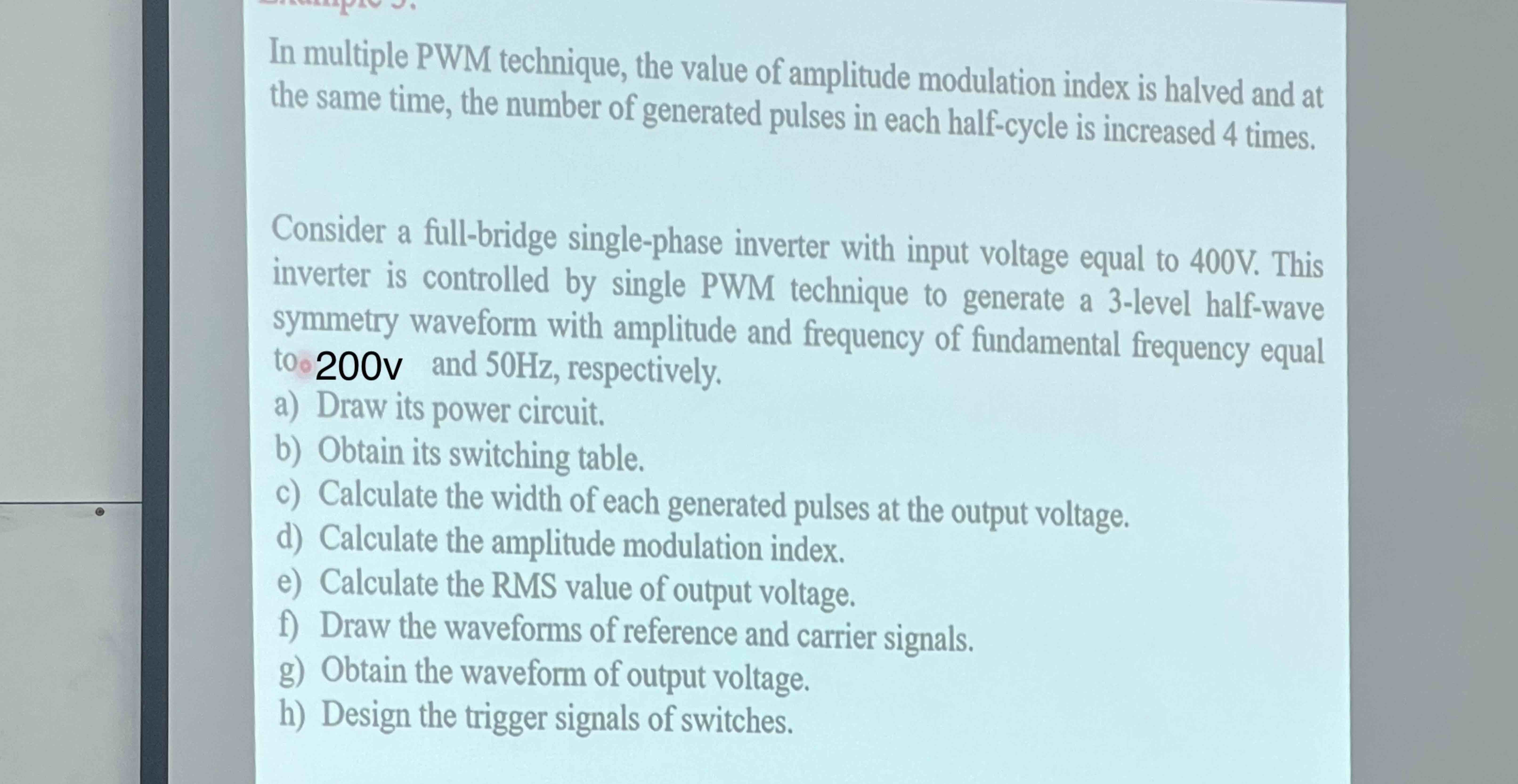 In multiple PWM technique, the value of amplitude