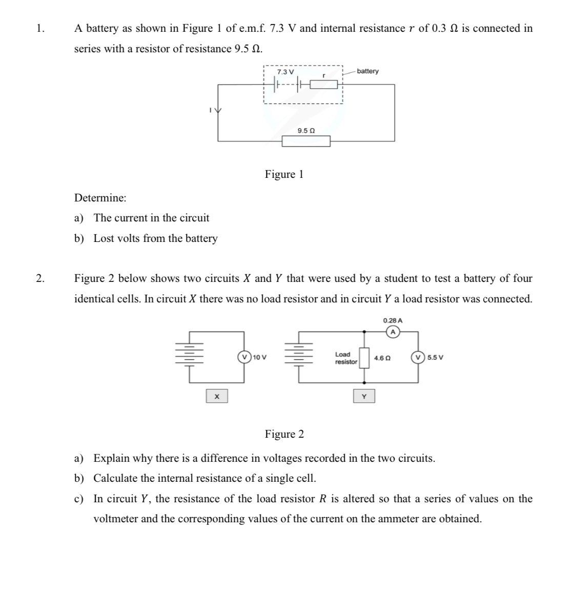 A battery as shown in Figure 1 of e . m . f . 7 .