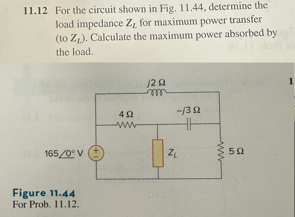 1 1 . 1 2 For the circuit shown in Fig. 1 1 . 4 4