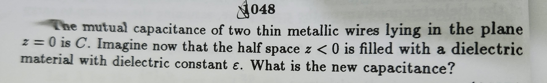 0 4 8 The mutual capacitance of two thin metallic
