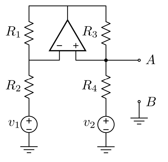 Assume that in the following circuit, the