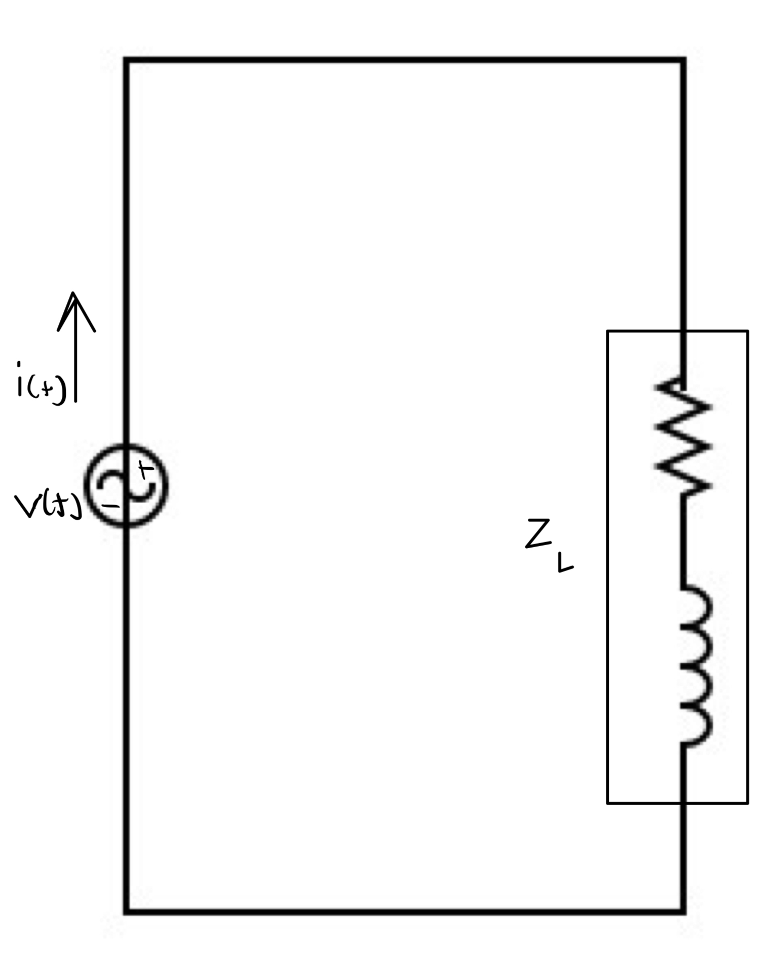 We have the following circuit. i ( t ) = 2 cos (
