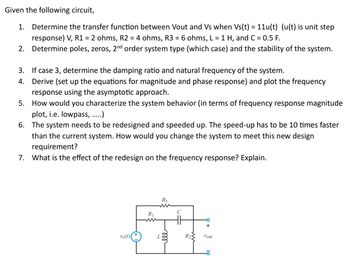 Solve and answer the following circuit step by