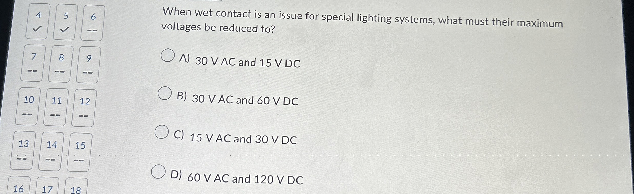 4 When wet contact is an issue for special