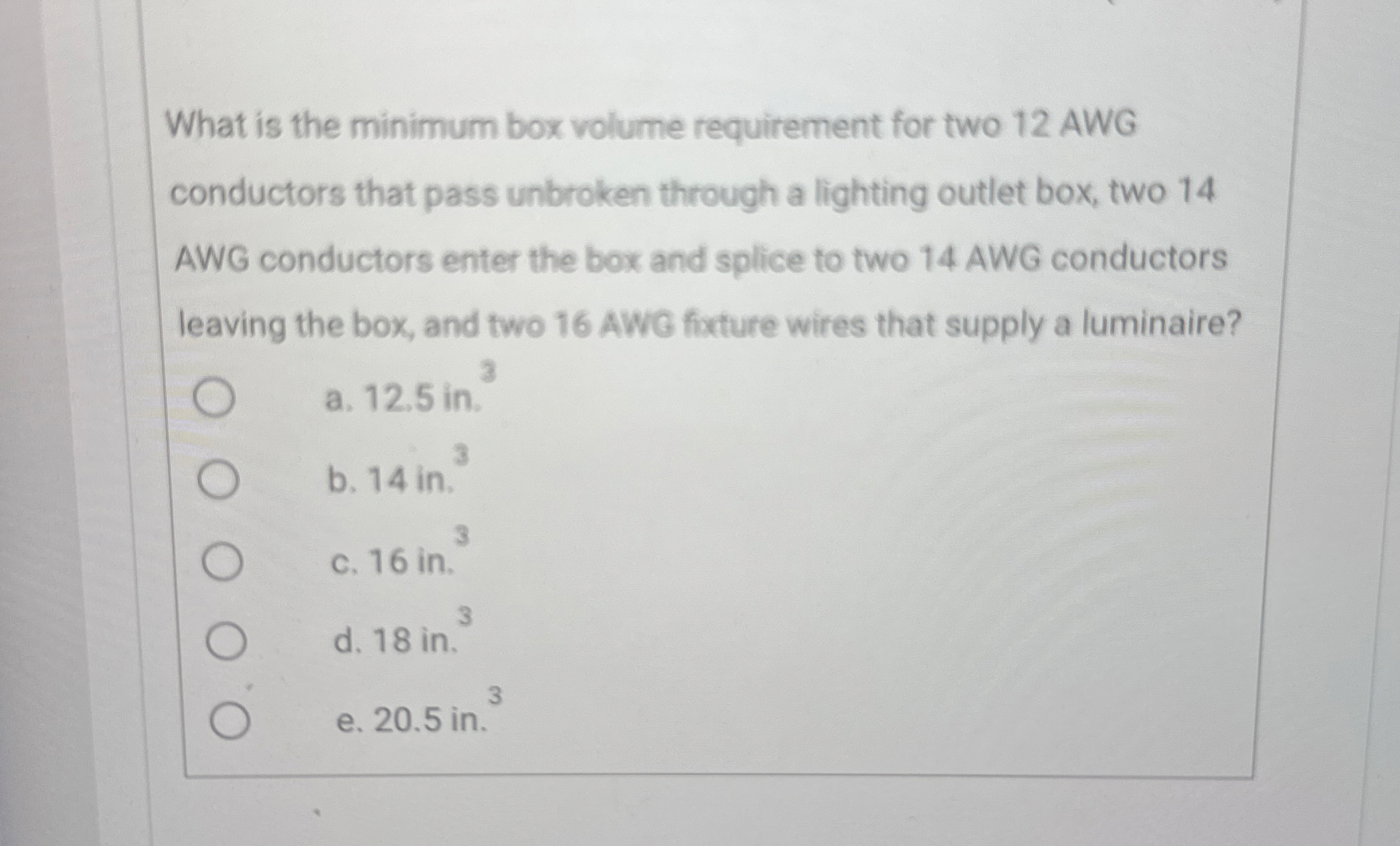 What is the minimum box volume requirement for