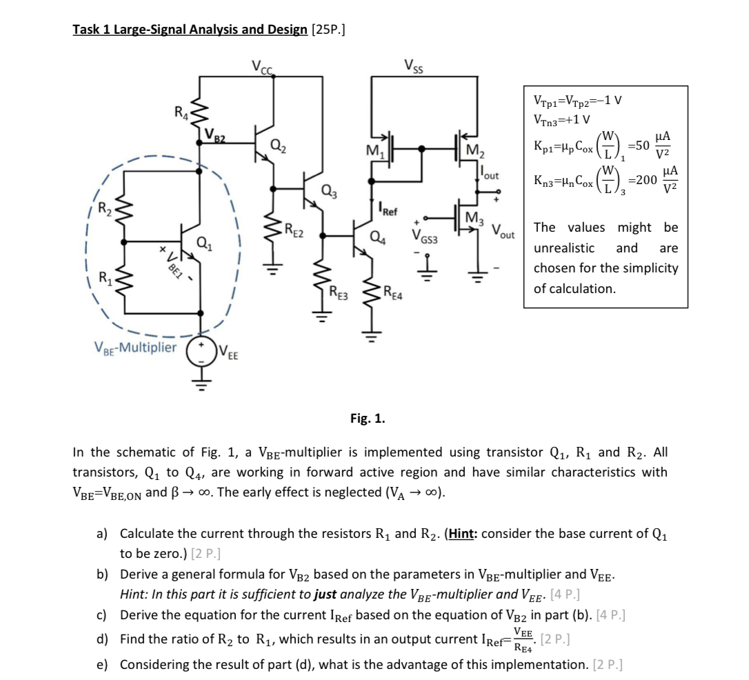 How to solve the problems a to e ( in the given