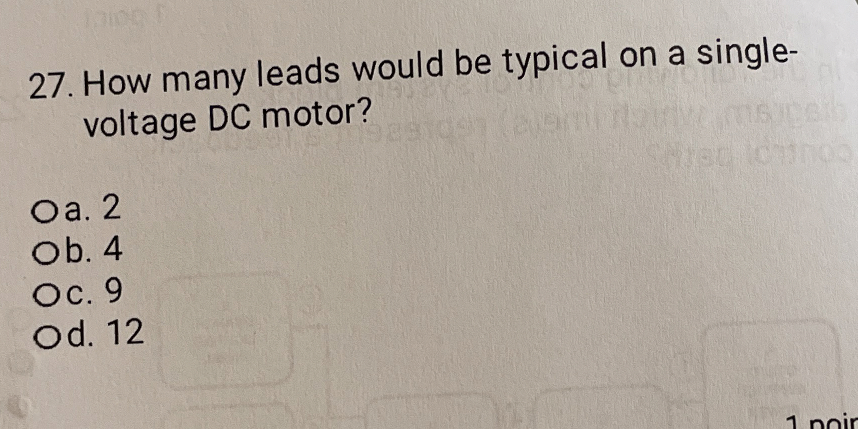 How many leads would be typical on a