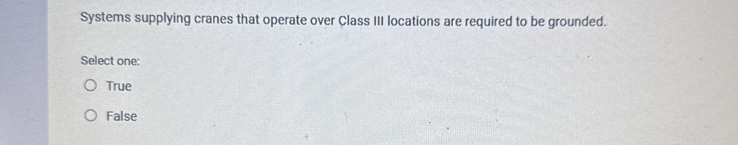 Systems supplying cranes that operate over Class