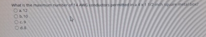 What is the maximum number of 1 4 wWG conductors