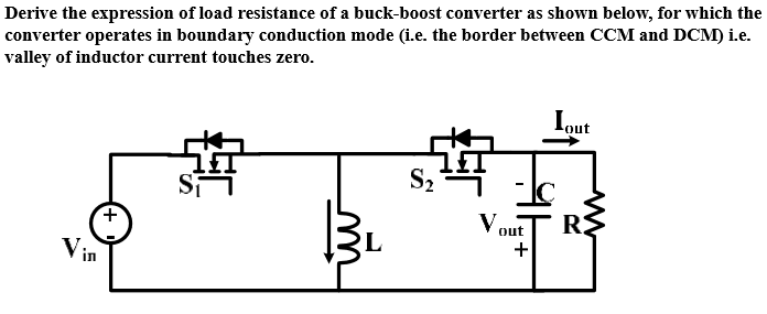 Derive the expression of load resistance of a