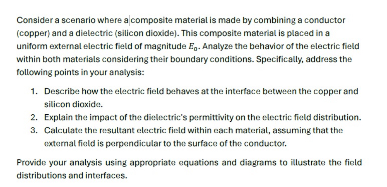 Consider a scenario where a | composite material