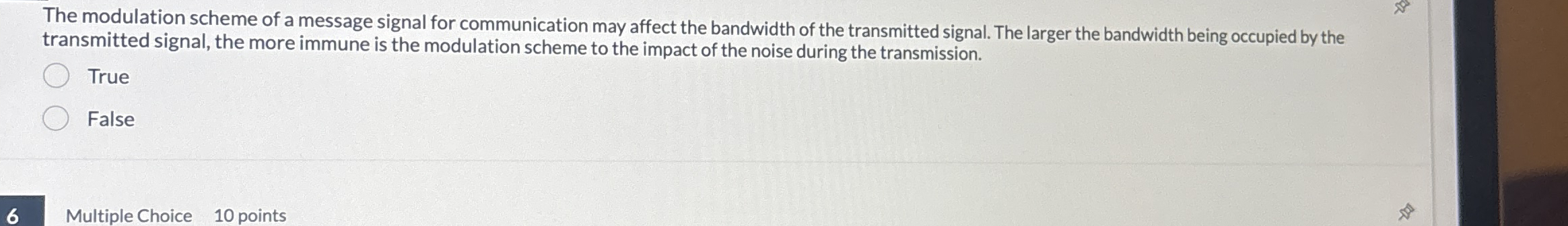 The modulation scheme of a message signal for