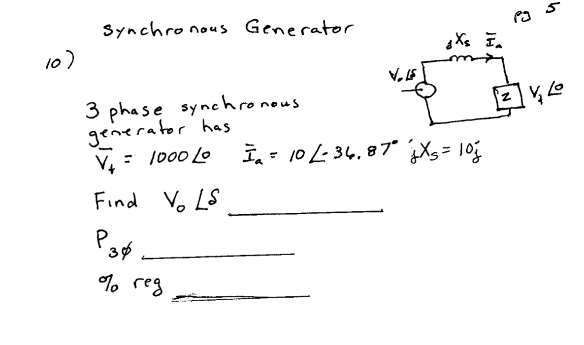 Synchronous Generator 3 phase synchronous