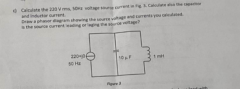 c ) Calculate the \ ( 2 2 0 \ mathrm { ~V } \