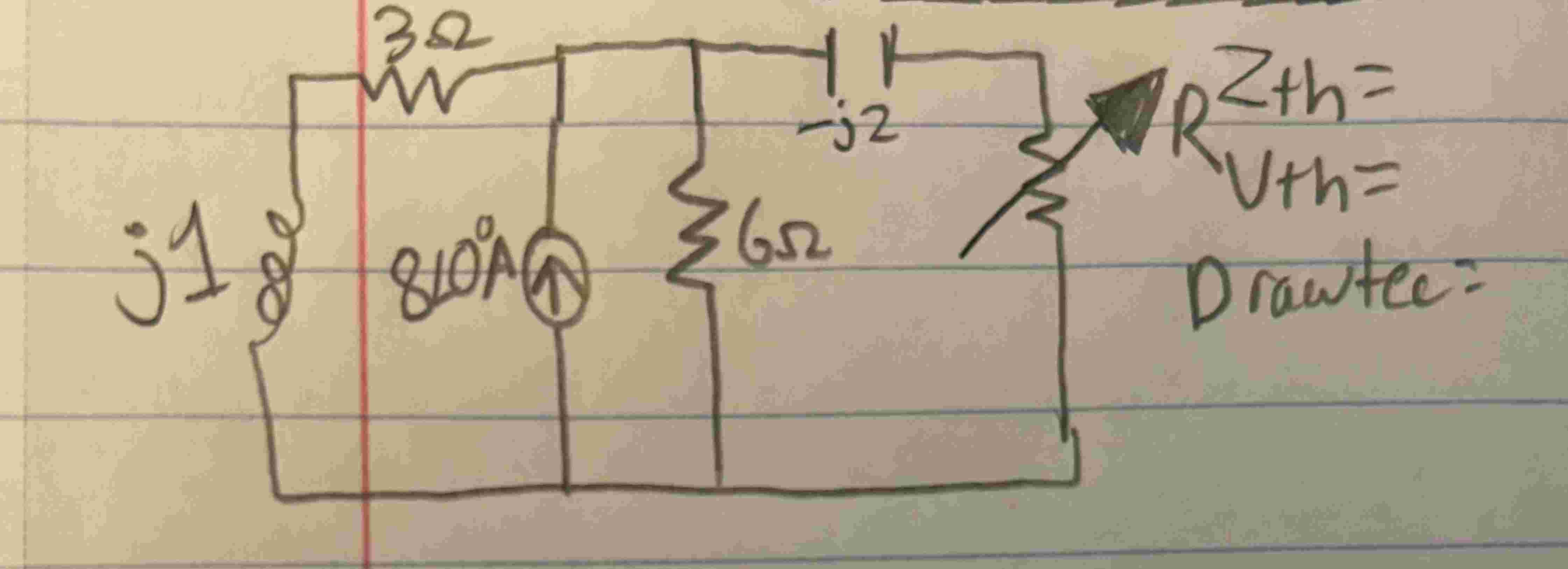 PLease help Find Vth Zth and draw the Tec and Nec