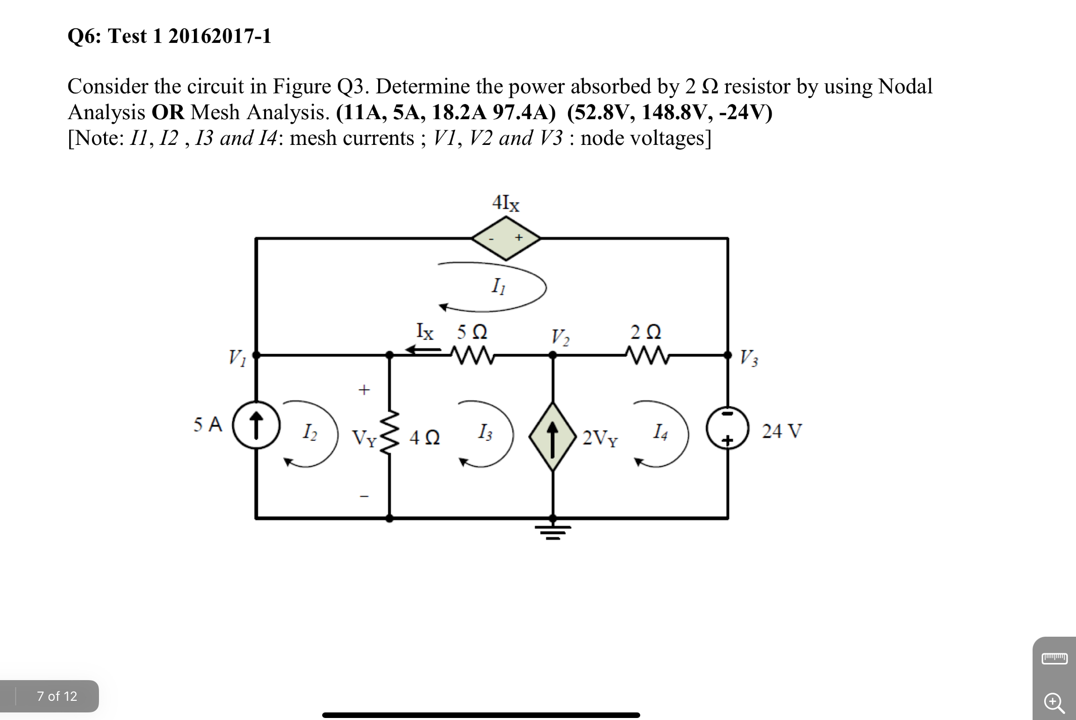 Q 6 : Test 1 2 0 1 6 2 0 1 7 - 1 Consider the