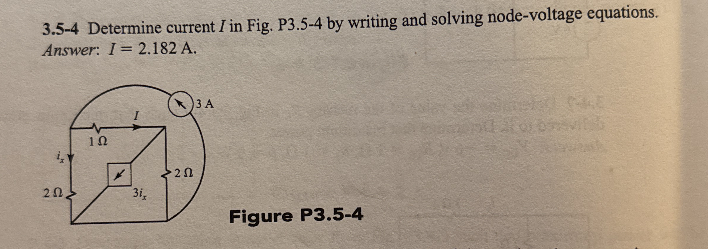 3 . 5 - 4 Determine current I in Fig. P 3 . 5 - 4