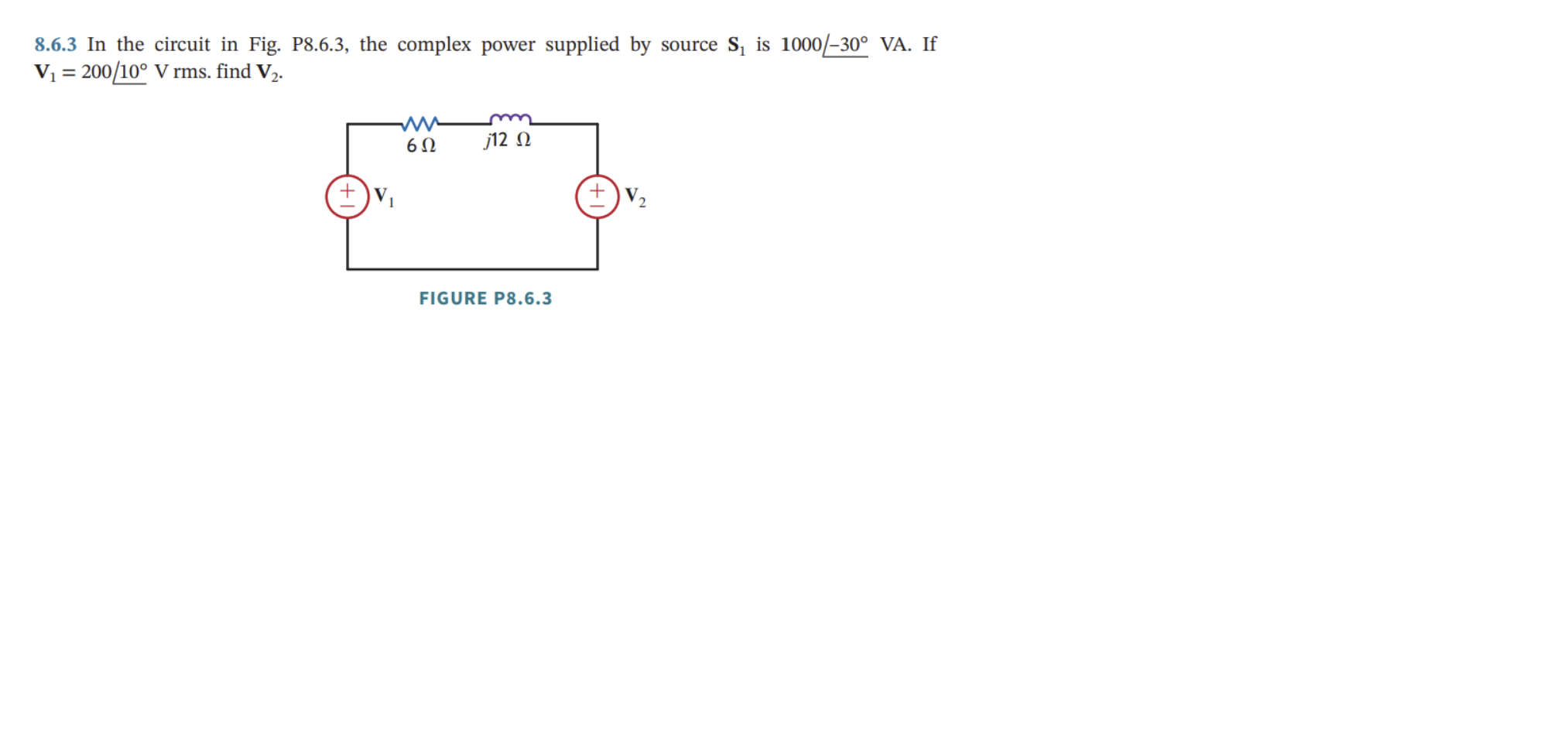 8 . 6 . 3 In the circuit in Fig. P 8 . 6 . 3 ,