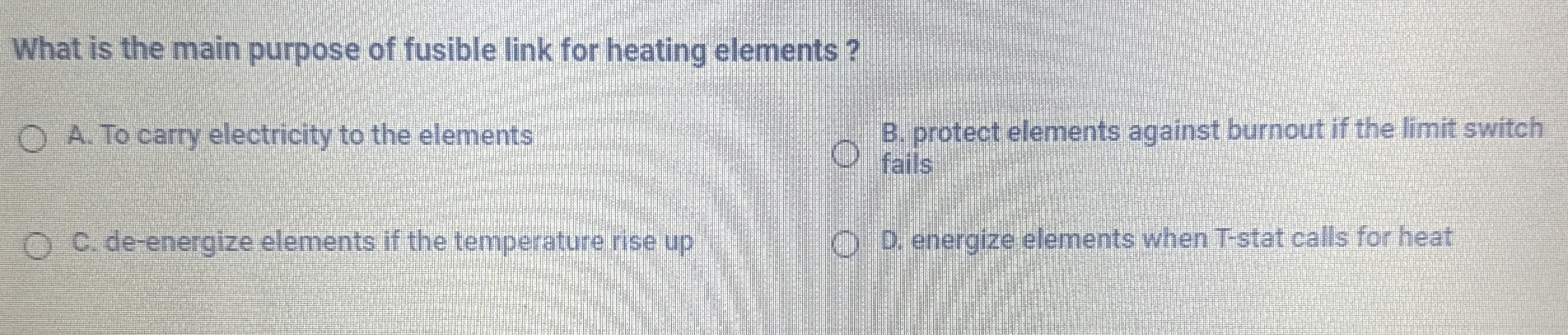 What is the main purpose of fusible link for