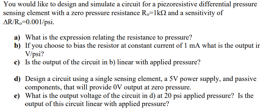 You would like to design and simulate a circuit
