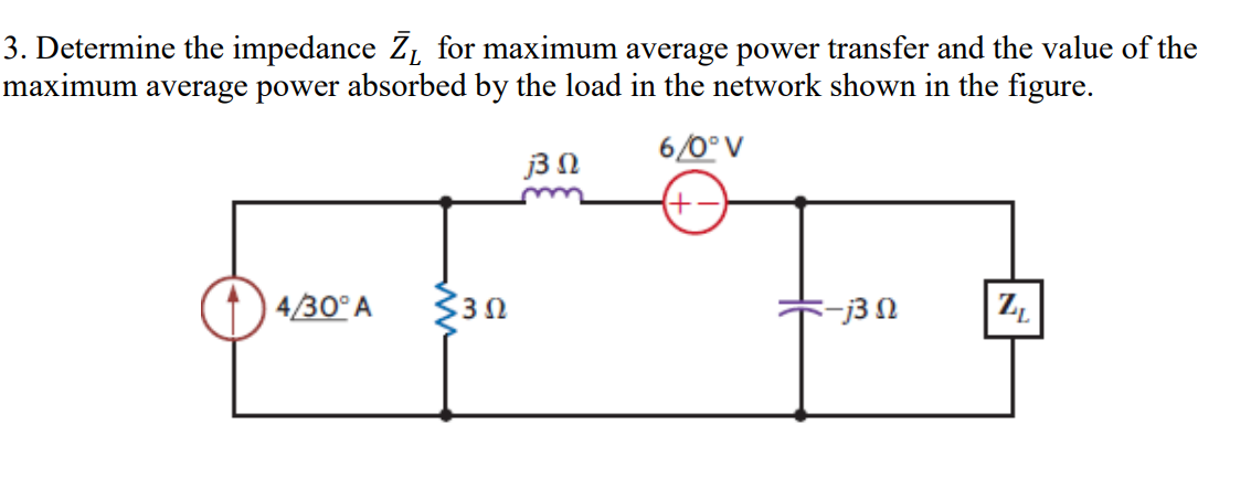 Determine the impedance ? b a r ( Z ) L for