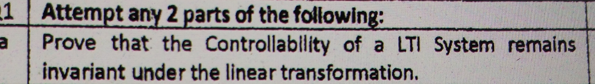 [ Prove that the Controllability o f a LTI System