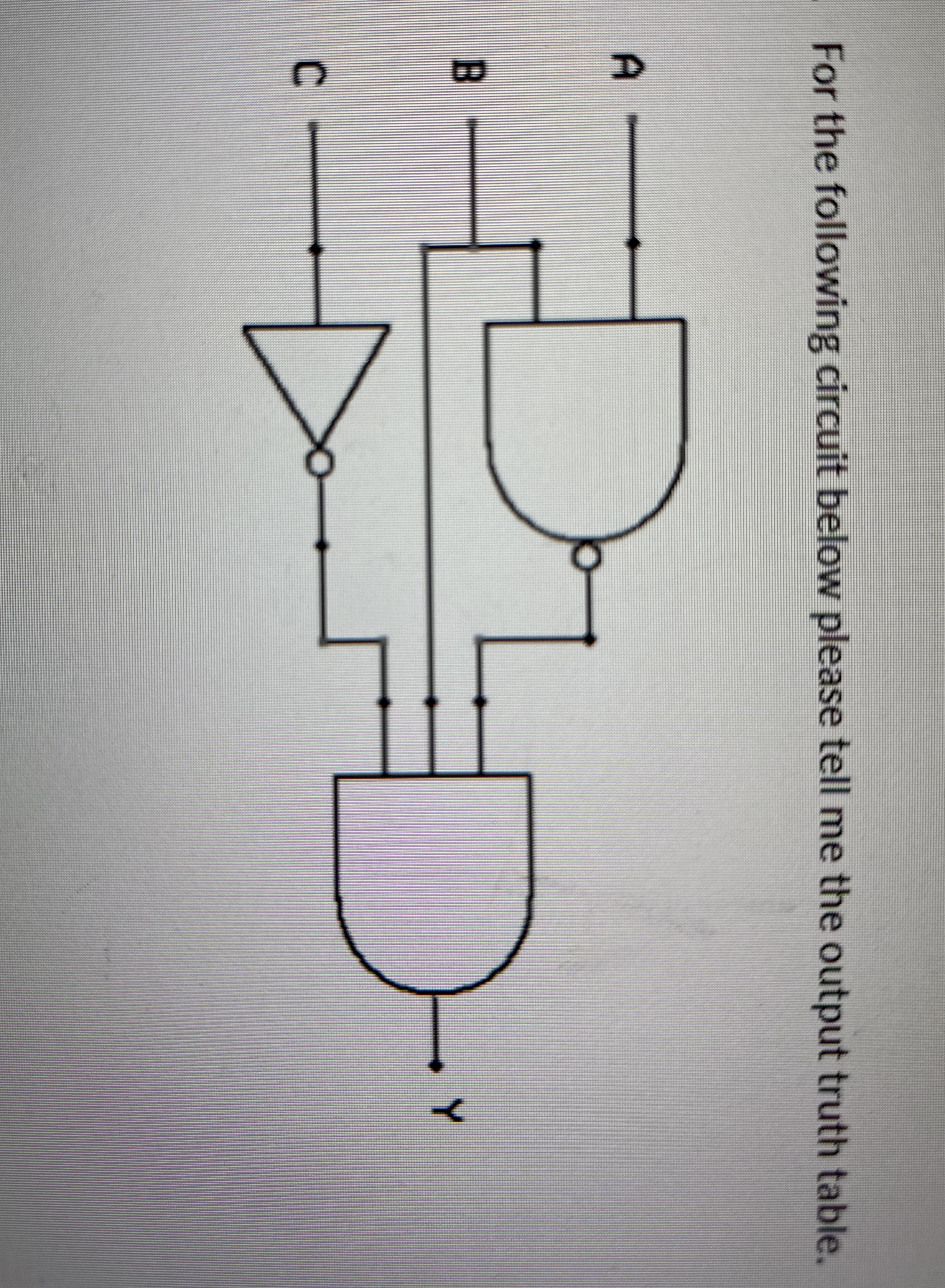 For the following circuit below please tell me