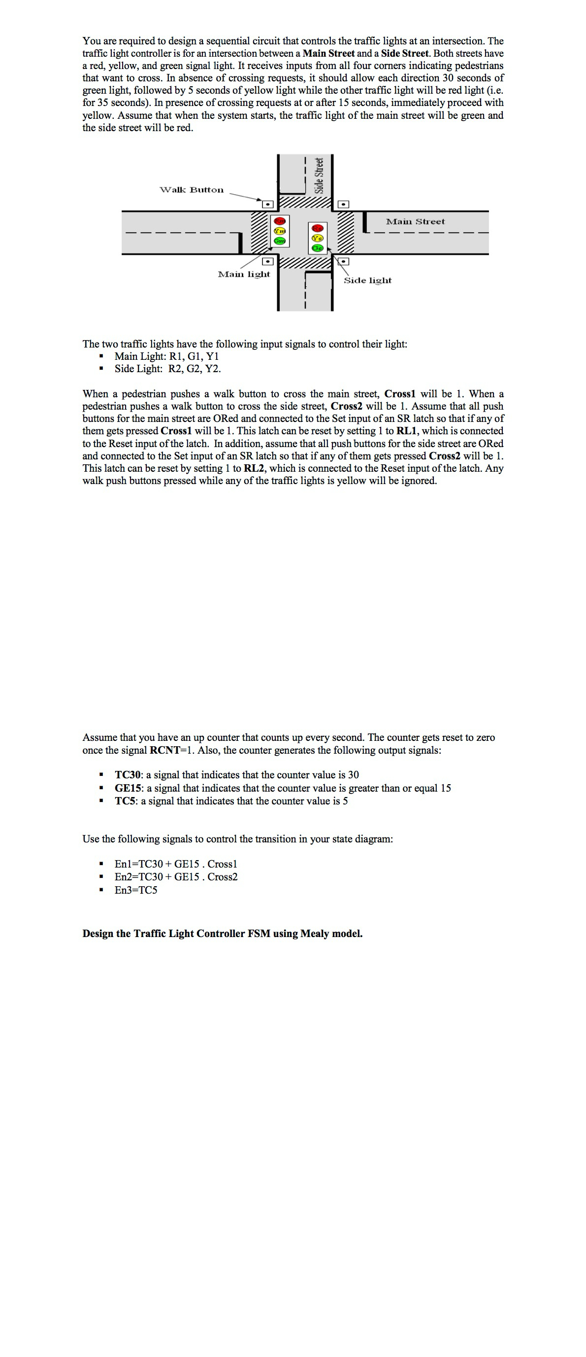 Draw the state digram for this question