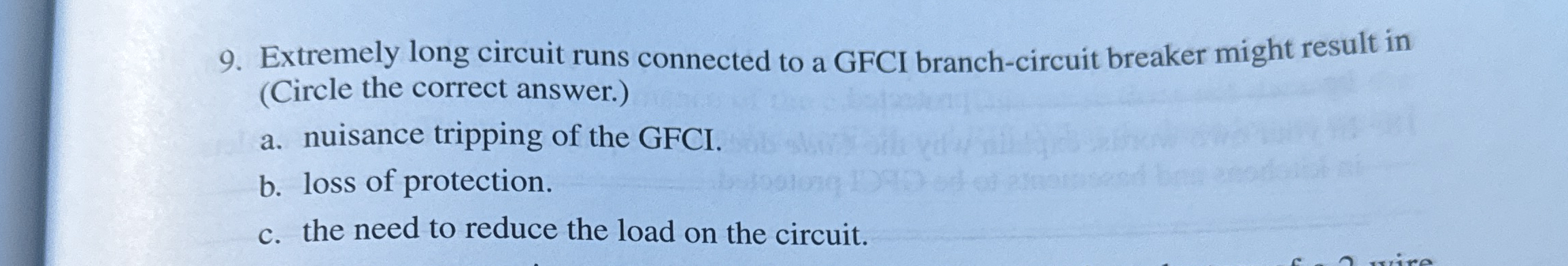 Extremely long circuit runs connected to a GFCI