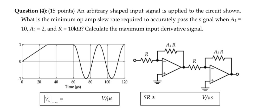 Question ( 4 ) : ( 1 5 points ) An arbitrary