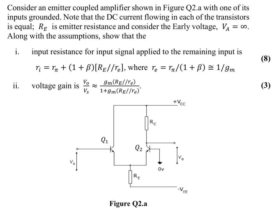 I try to treat the left bjt as common collector,