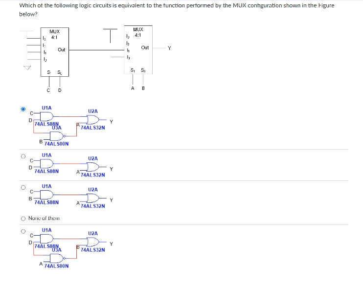 Which of the tollowing logic circuits is