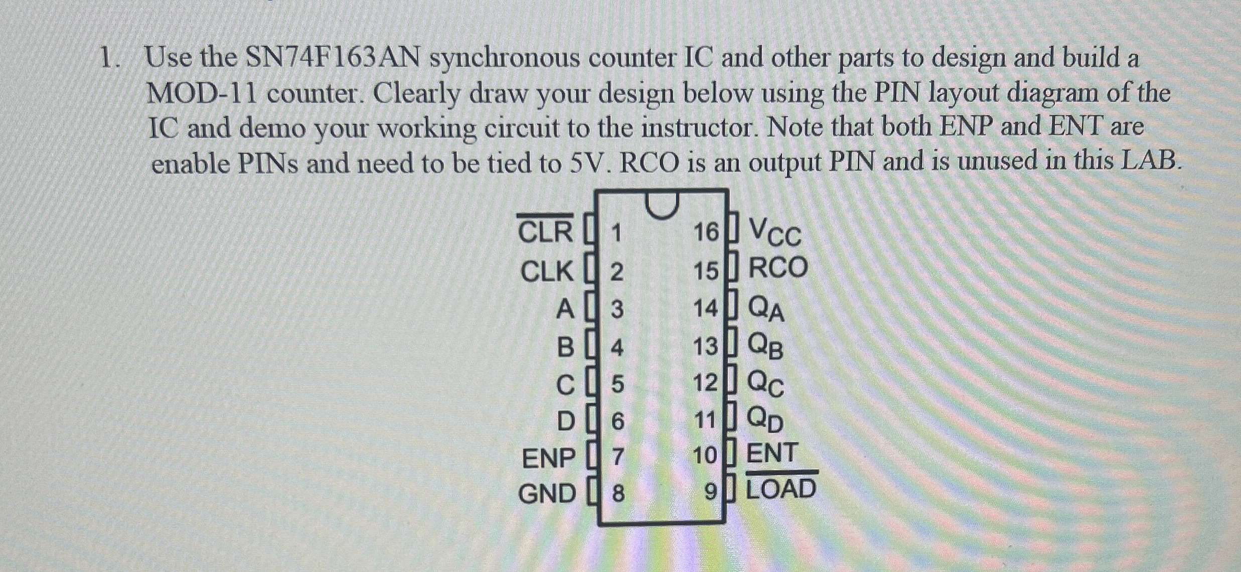 Use the SN 7 4 F 1 6 3 AN synchronous counter IC